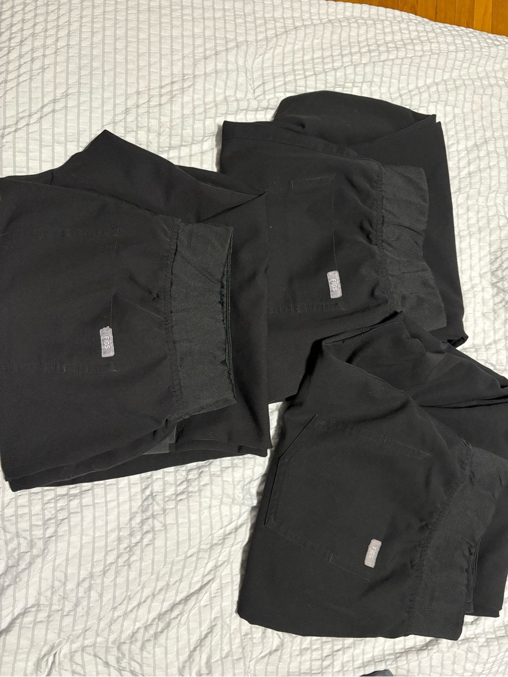 Figs Black Joggers (Set of 3)